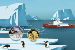 中国极地科学考察金银纪念币发行，全新工艺打造币上极光